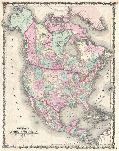 Johnson's North America.: Geographicus Rare Antique Maps