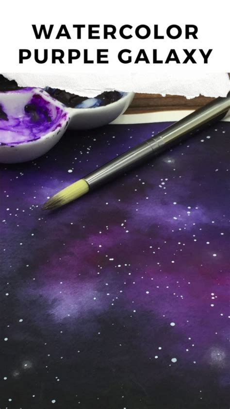 Watercolor Purple Galaxy [Video] | Galaxy painting, Watercolor galaxy ...