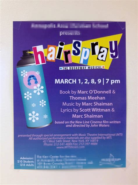 Dream. Pray. Create.: Behind the Music(al) :: Hairspray :: Promo posters