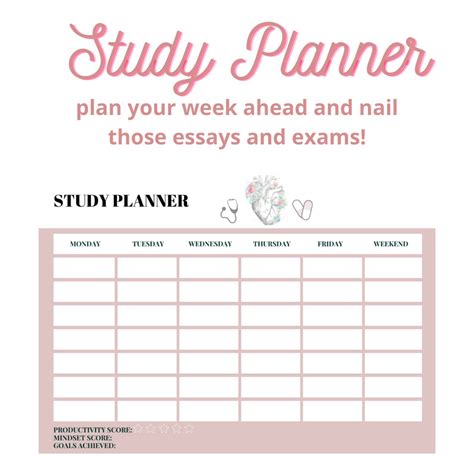 Study Planner for Student Nurses, Medical Students, Paramedic Students ...