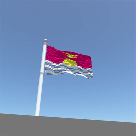 Kiribati flag 3D Model .obj .fbx .ma .mb- CGTrader.com