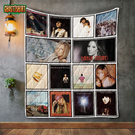 Barbra Streisand Album Covers Quilt Blanket