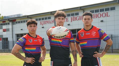 Kirwan State High School Bears wears purple in Aaron Payne Cup game against Mackay State High ...