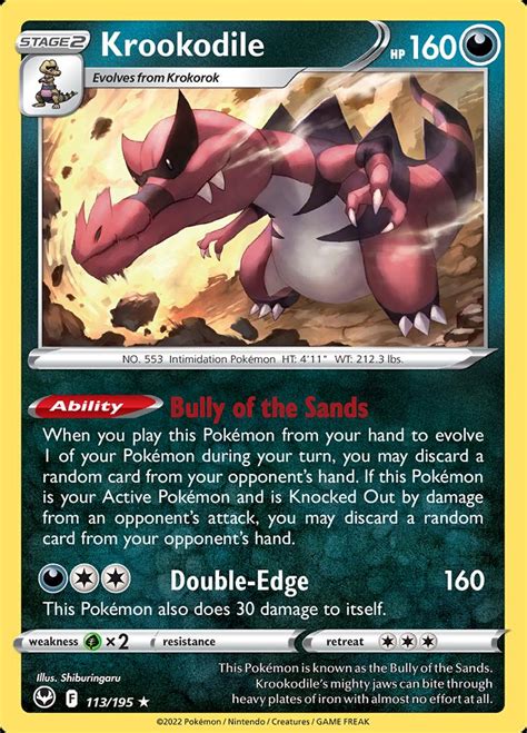 Krookodile #113 Prices | Pokemon Silver Tempest | Pokemon Cards