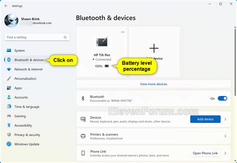 Check Battery Level of Bluetooth Devices in Windows 11 Tutorial ...