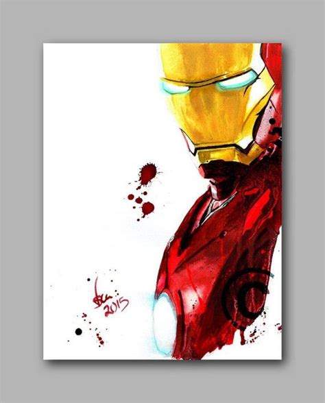 Iron Man - Canvas Wall Art | Iron man art, Iron man painting, Iron man ...