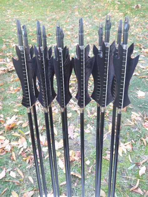 Custom Black Flame Arrows Made To Order arrow set in your