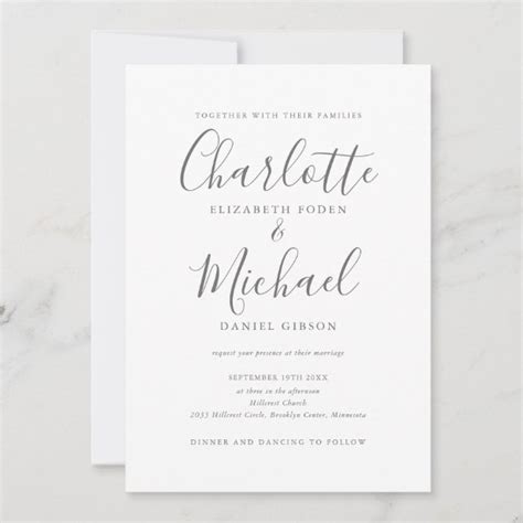 Church Wedding Invitations | Zazzle.co.uk