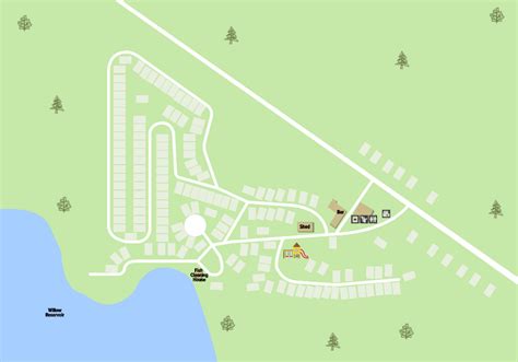 Willow's End Resort | Campground Map