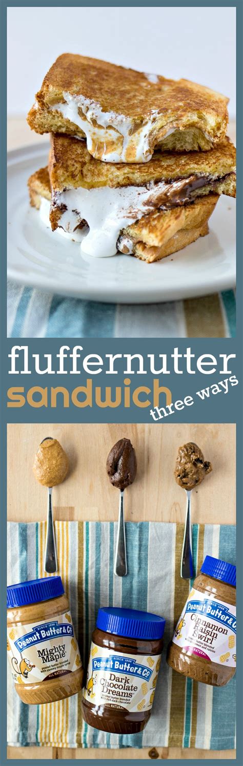 Fluffernutter Sandwich Three Ways - Marshmallow fluff and peanut butter come together to make ...