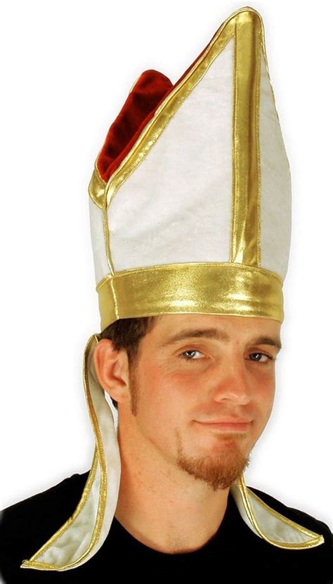 Holy Catholic POPE Bishop Clergy Priest Deluxe Velvet Costume Accessory ...