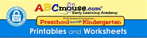 ABCmouse.com – Printables and Worksheets