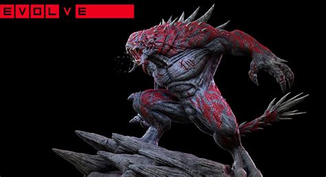 ArtStation - Evolve Goliath, Li Jinlong | Evolve monster, Alien concept ...