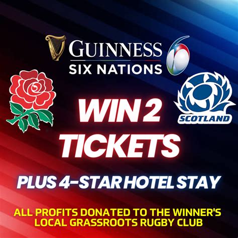 2 x Six Nations Tickets to England v Scotland + Hotel – Clubhouse Competitions