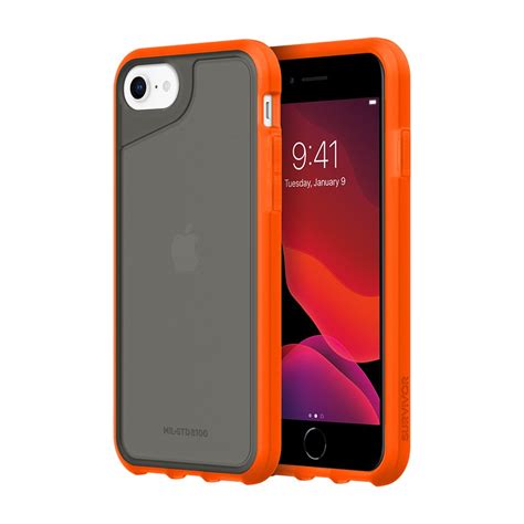 Survivor Strong Case for iPhone SE (2020) & iPhone 8/7/6/6s - Orange/Cool Gray - Walmart.com ...