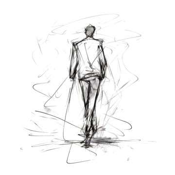 Man Walking Sketch Line Art, Person, Man, Drawing PNG Transparent Image and Clipart for Free ...