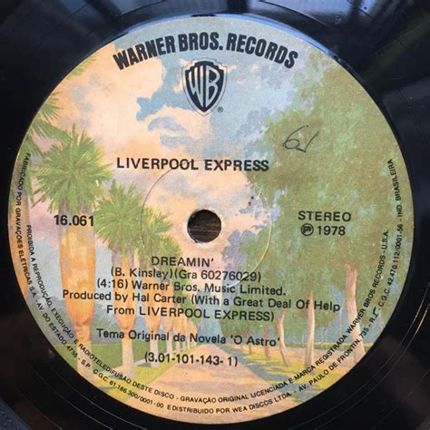 Liverpool Express – Dreamin' (1978, Vinyl) - Discogs