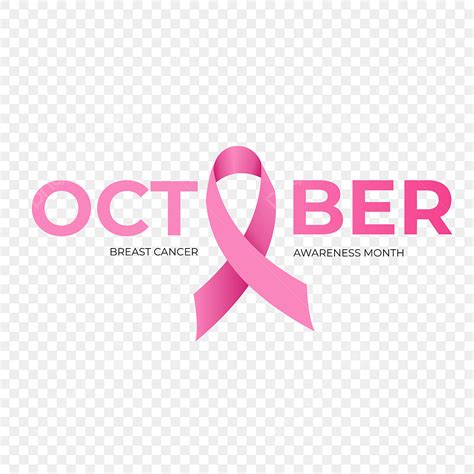 Breast Cancer Awareness Vector Hd PNG Images, October Breast Cancer Awareness Month Pink Ribbon ...