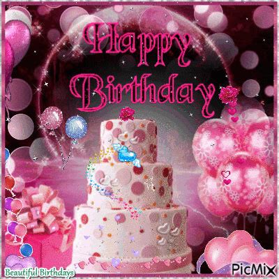 Happy Birthday Cake - Free animated GIF - PicMix