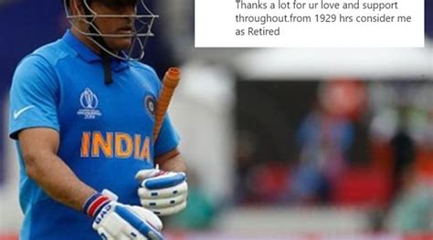 MS Dhoni's Shocking Retirement Leaves Cricketing Fraternity Speechless