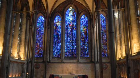 stained-glass window at the Salisbury Cathedral, Salisbury, England | Salisbury cathedral ...