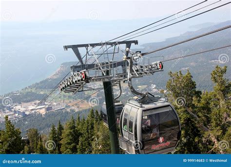 Heavenly Mountain Gondola, South Lake Tahoe, USA Editorial Stock Photo - Image of tahoe, miles ...