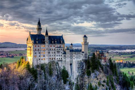 Обои home of king ludwig, замок нойшванштайн, bavaria, germany ...