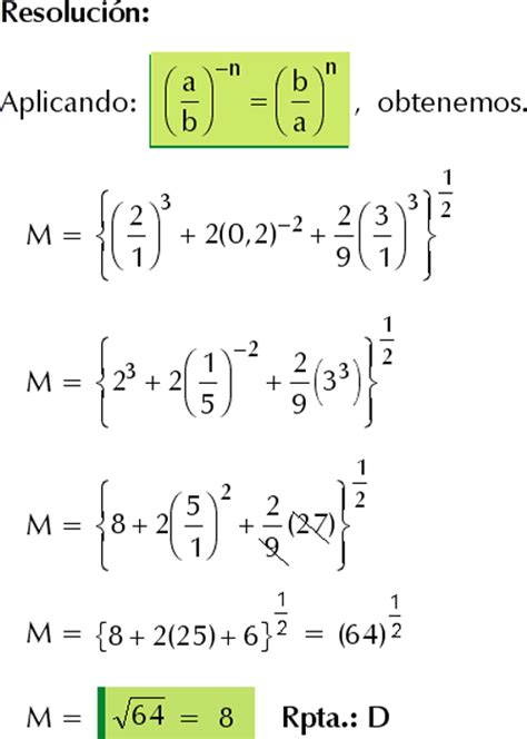 EXPONENTE FRACCIONARIO EJEMPLOS Y EJERCICIOS RESUELTOS DE EXPONENTES - RADICACIÓN