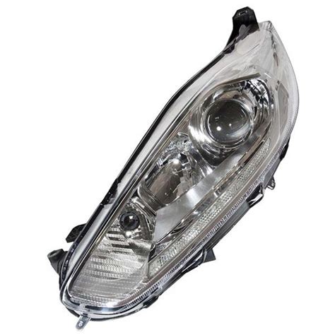 FORD FIESTA 2013 - 2016 HEADLIGHT HEADLAMP PASSENGERS LEFT CHROME LED ...