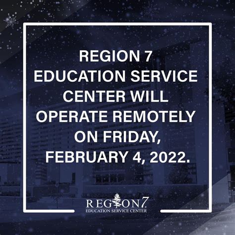 Region 7 ESC Facilities Closed February 4 | ESC Region 7