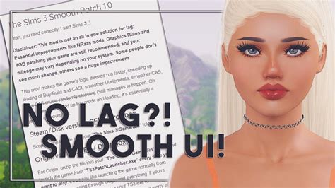 NEW SIMS 3 PATCH😱(NO LAG?! SMOOTH UI?!)THE SIMS 3//MOD REVIEW - YouTube