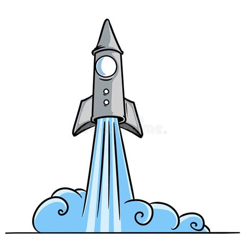 Start Blast-off A Rocket Cosmos Stock Illustration - Image: 28734490