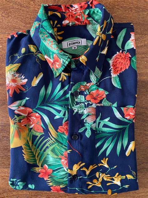O'Carioca Lanai Short Sleeve Button Up Shirt with a | Etsy | Short sleeve button up, Button up ...
