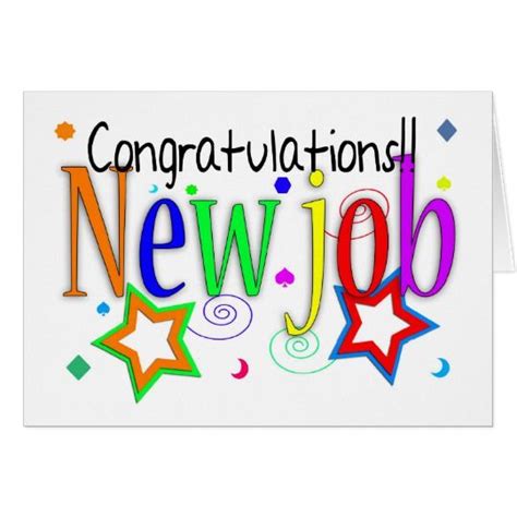 Congratulations New Job Greeting Card - New Job - | Zazzle | Congrats on new job, New job wishes ...