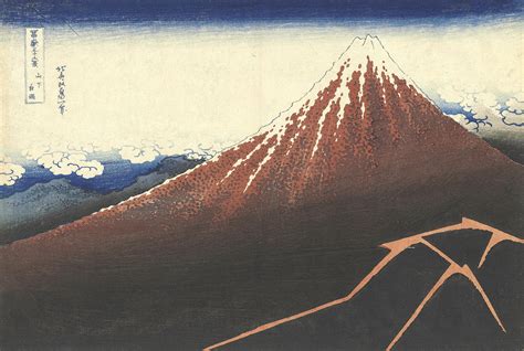 KATSUSHIKA HOKUSAI (1760-1849), Storm Below the Summit (Sanka hakuu ...