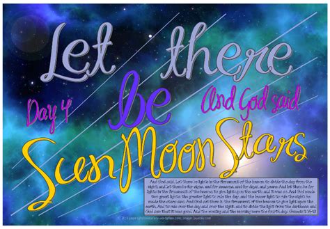 Creation Day 4 ~ Sun, Moon, Stars ~ Links | Bible posters, Free bible ...