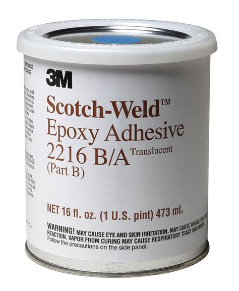 3M Epoxy Adhesive, Can, 1:1 Mix Ratio, PK6 - 2JBY8|2216 - Grainger