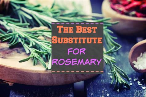 The Best Substitute for Rosemary - The Healthy Apron