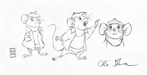 Bernard from The Rescuers concept art by Ollie Johnston Seve, Art Sketches, Art Drawings, Frank ...