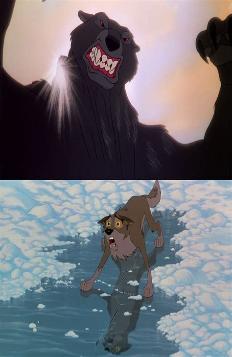 Balto is scared of the Bear by Baltofan95 on DeviantArt