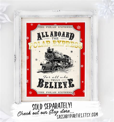 Polar Express Believe Poster INSTANT DOWNLOAD Printable - Etsy