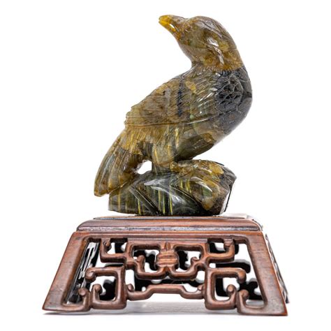 Unlock Serenity and Magic with the Labradorite Carving Bird - Shop Now! – Regis Galerie