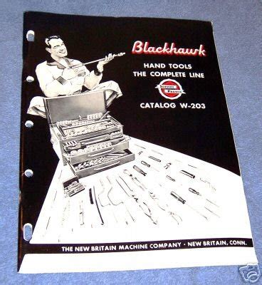 old Blackhawk Hand Tools catalog # W-203 complete line | #23489702