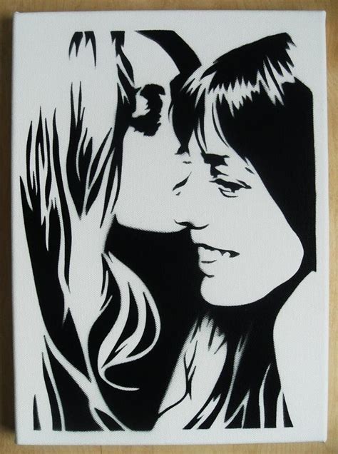 Items similar to Jane Birkin Brigitte Bardot Stencil Graffiti On Canvas on Etsy | Leer tekenen ...