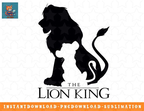 Disney Lion King Classic Simba Silhouette png, sublimation, - Inspire ...