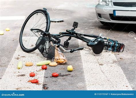 Accident on Pedestrian Crossing Stock Image - Image of careless ...