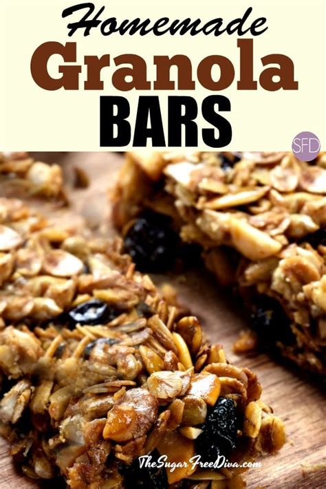 Easy Low Sugar and Homemade Granola Bars Recipe