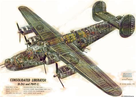 The Duke Of Peckham, ‘Liberator’ B-24J and PB4Y-1 cutaway (1945)...