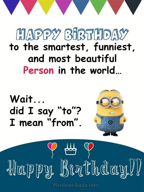 Minion Birthday Quotes, Friend Birthday Quotes Funny, Funny Happy ...