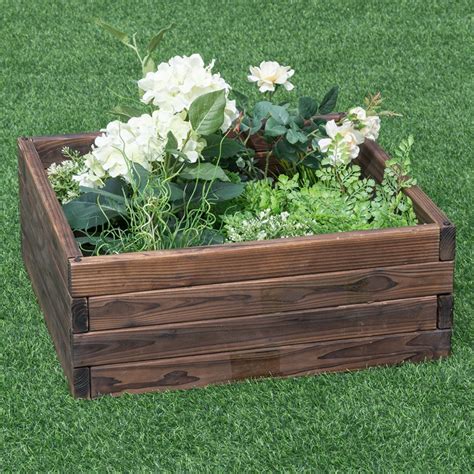 Square Raised Garden Bed Flower Vegetables Seeds Planter Kit Elevated ...